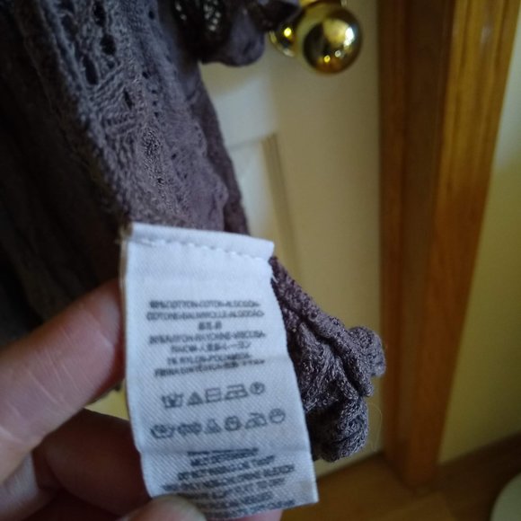 Free People high low crochet sleeveless tunic dress NWOT - Picture 6 of 11